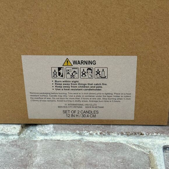 NEW Martha Stewart Christmas Nutcracker Taper Candle Set of 2 Viral - Picture 8 of 10